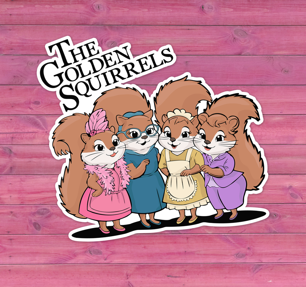 The Golden Squirrels Sticker Decal