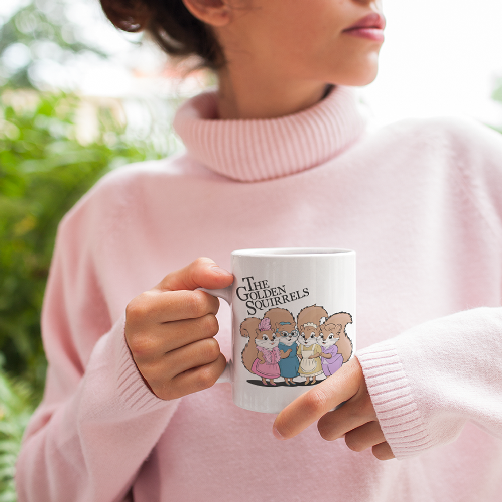 The Golden Squirrels Ceramic Coffee Mug 11oz, Golden Girls Squirrel Mugs