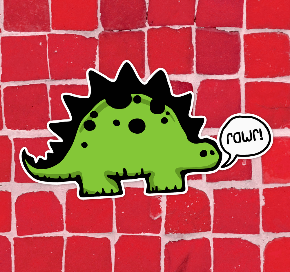 Rawr! Dino Dinosaur Sticker Decal
