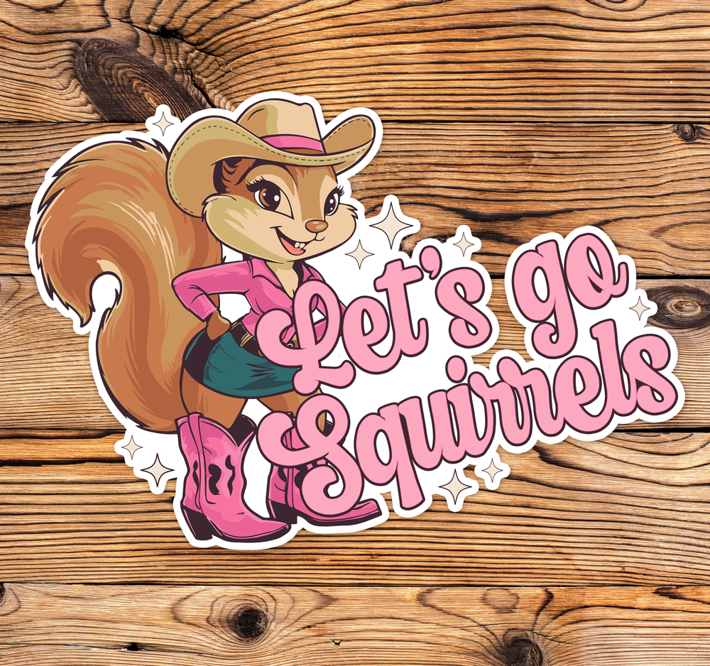 Let's Go Squirrels Sticker Decal