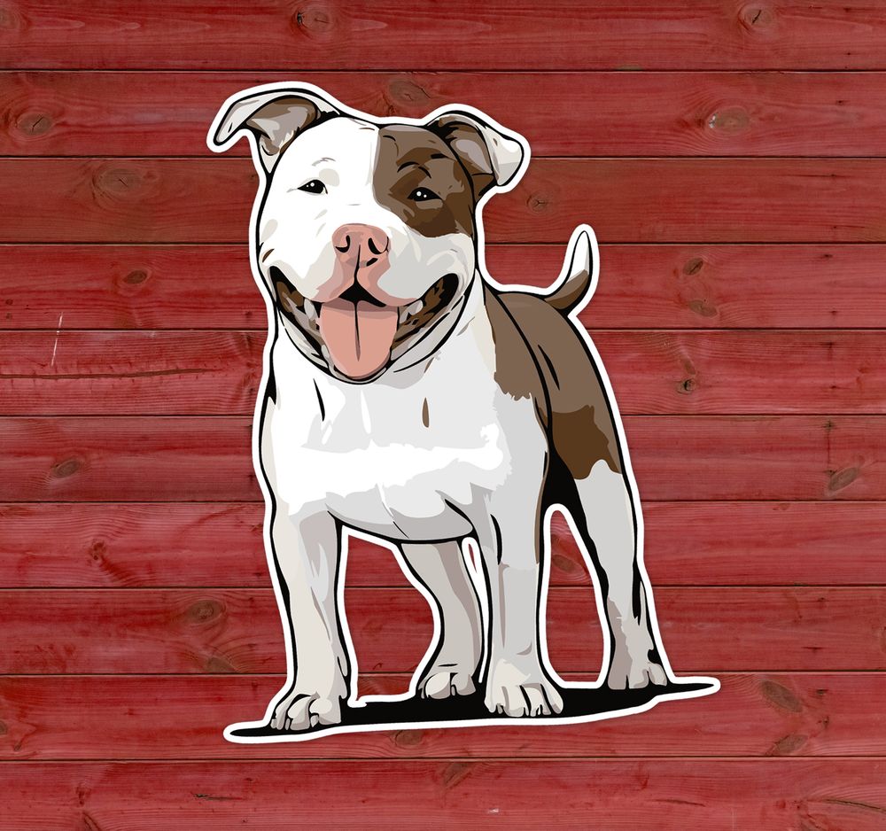 Pit Bull Terrier Dog Sticker Decal 
