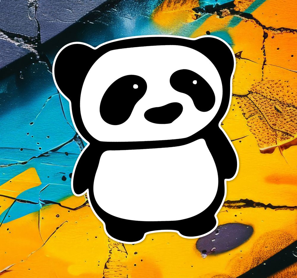 Panda Sticker - Waterproof, Fade-Resistant Decal Stickers