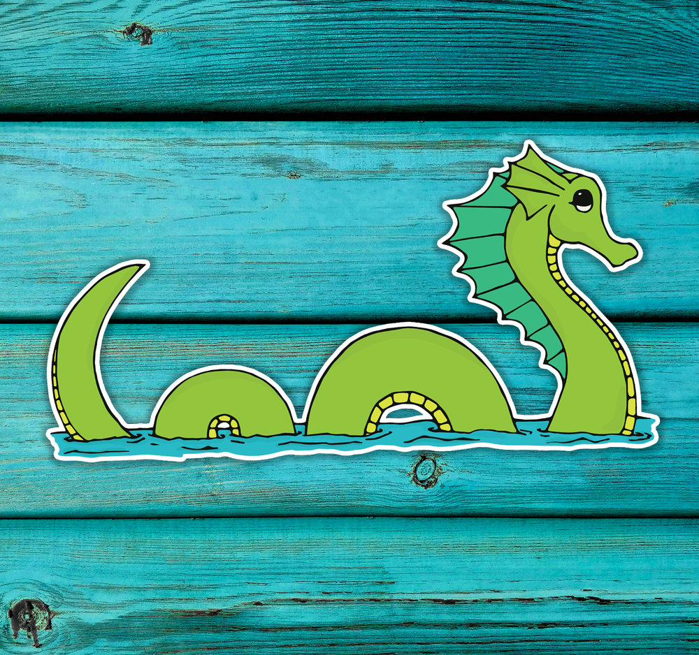Sea Serpent Loch Ness Monster Sticker Decal